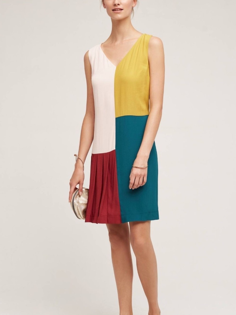 Anthropologie HD in Paris Jules Colorblock Shift Dress Size 2